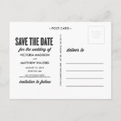 新規レトロ | セーブ・ザ・デート案内 案内ポストカード (裏面)