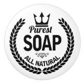 新規ヴィンテージソープロゴリース浴室セラミックノブ セラミックノブ (正面)