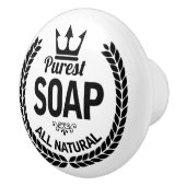 新規ヴィンテージソープロゴリース浴室セラミックノブ セラミックノブ (右)