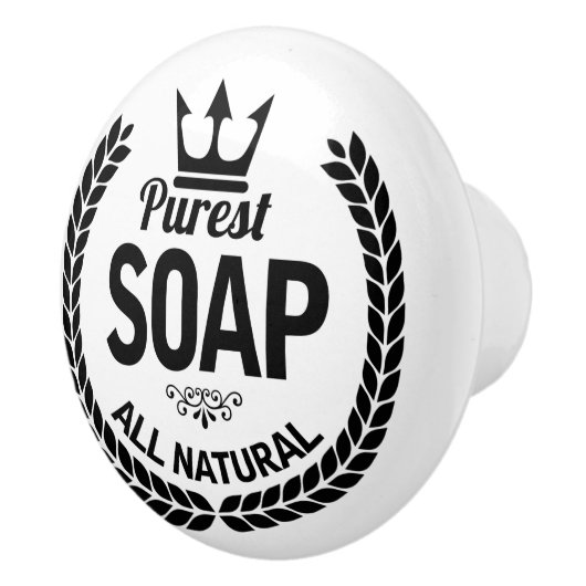 新規ヴィンテージソープロゴリース浴室セラミックノブ セラミックノブ (右)