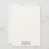 新規ヴィンテージレースフローラゴールドフォイルエンボス結婚ズ 招待状 (裏面)