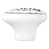 新規ヴィンテージ洗い室滴下水栓セラミックノブ セラミックノブ (側面)