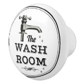 新規ヴィンテージ洗い室滴下水栓セラミックノブ セラミックノブ (右)