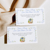 新規市場からのブライダルシャワーレシピ要求 エンクロージャーカード