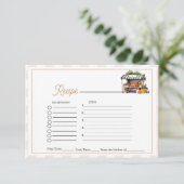 新規市場からのブライダルシャワーレシピ エンクロージャーカード (スタンド正面)