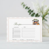 新規市場からのブライダルシャワーレシピ エンクロージャーカード (スタンド正面)