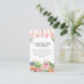 新規市場からのレシピ要求ブライダルシャワー エンクロージャーカード (スタンド正面)