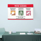 新規採用ビジネス名カスタムのバナー記号 横断幕 (トレードショー)