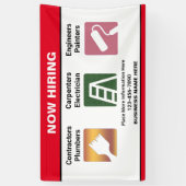 新規採用ビジネス名カスタムのバナー記号 横断幕 (縦)