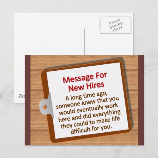 新規採用 ポストカード (正面/裏面)