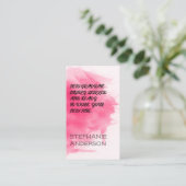 新規採用 |水彩テクスチャ 名刺 (スタンド正面)