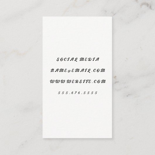 新規採用 |水彩テクスチャ 名刺 (裏面)