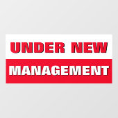 新規管理の小規模ビジネス ウィンドウサイン (シート)