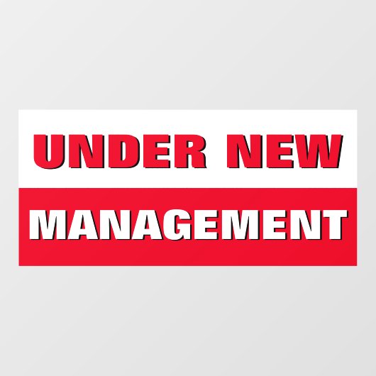 新規管理対象の小規模ビジネス ウィンドウサイン (シート)