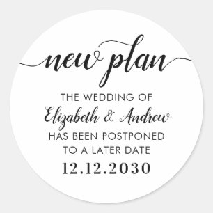新規計画延期日の結婚変更 ラウンドシール