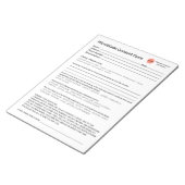 *新規*スパサロンmicrobladeconsent型枠メモ帳 ノートパッド (アングル)