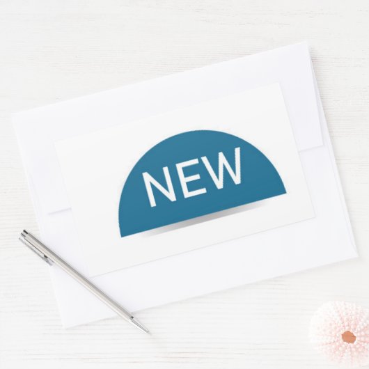 新規 長方形シール (封筒)