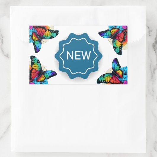 新規 長方形シール (バッグ)