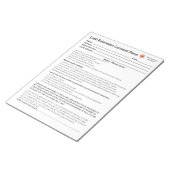 *新規* Lash Consent型枠メモ帳 ノートパッド (アングル)