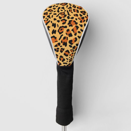 新規Leopardテクスチャ3 ゴルフヘッドカバー (正面)