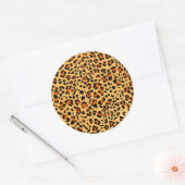 新規Leopardテクスチャ3 ラウンドシール (封筒)