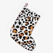 新規Leopardテクスチャ5 スモールクリスマスストッキング (正面 (吊り時))