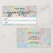 新規opalテクスチャアポイントメントカード 名刺 (正面/裏面)