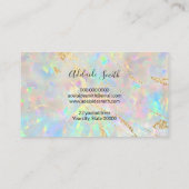 新規opalテクスチャアポイントメントカード 名刺 (裏面)