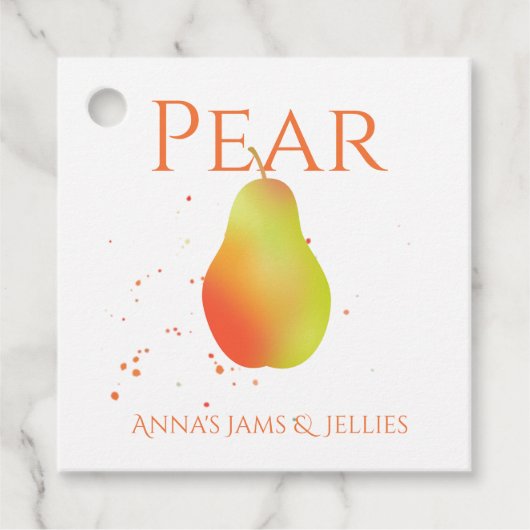 新規Pear製品ラベル文字列ラベル フェイバータグ (正面)