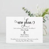 新計画の渦巻きが延期さ結婚れた発表 招待状 (スタンド正面)