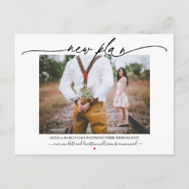新計画書結婚の延期 ポストカード