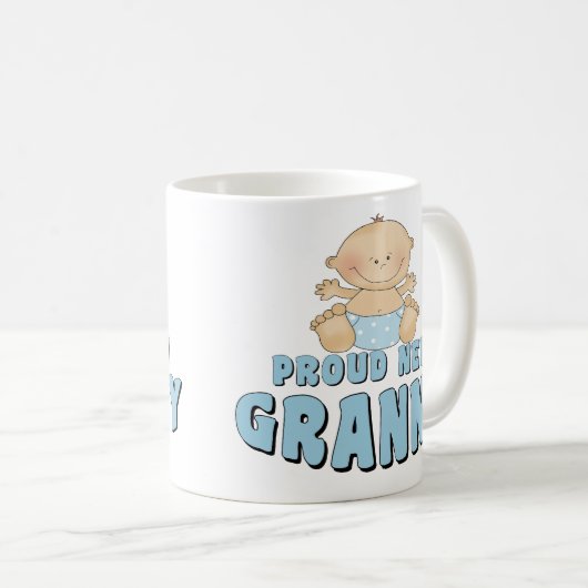 新誇りを持ったしいおばあちゃんTシャツ コーヒーマグカップ (正面右)