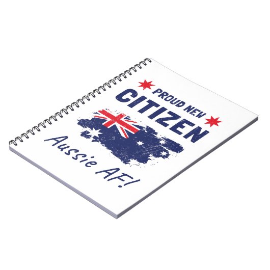 新誇りを持ったしいオーストラリア国民、市民権の儀式 ノートブック (左側)