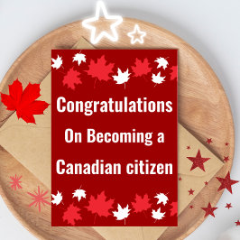 新誇りを持ったしいカナダ国民の祝辞 カード