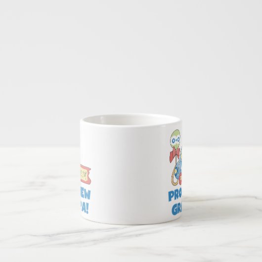 新誇りを持ったしいグランパカー男の子のプレゼント エスプレッソカップ (正面)