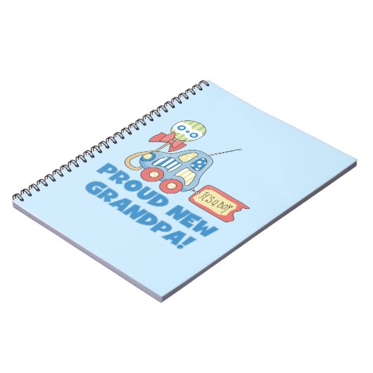 新誇りを持ったしいグランパカー男の子のプレゼント ノートブック (左側)