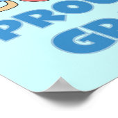 新誇りを持ったしいグランパカー男の子のプレゼント ポスター (角)