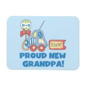 新誇りを持ったしいグランパカー男の子のプレゼント マグネット (横)