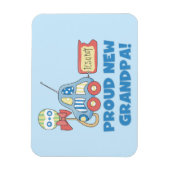 新誇りを持ったしいグランパカー男の子のプレゼント マグネット (縦)