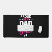 新誇りを持ったしいパパ女の子だ デスクマット (キーボード&マウス)