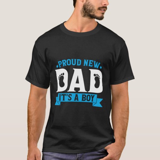 新誇りを持ったしいパパ男の子だ Tシャツ (正面)