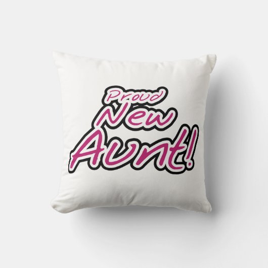 新誇りを持ったしい叔母Tシャツとギフト クッション (正面)