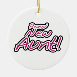 新誇りを持ったしい叔母Tシャツとギフト セラミックオーナメント