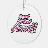 新誇りを持ったしい叔母Tシャツとギフト セラミックオーナメント (左)