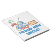 新誇りを持ったしい叔父の車それは男の子の贈り物だ ノートパッド (アングル)