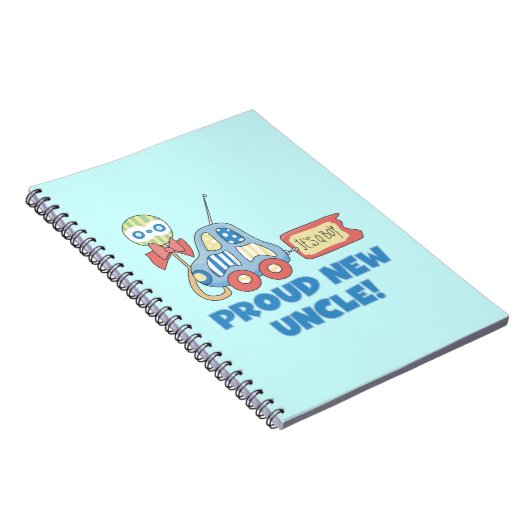 新誇りを持ったしい叔父の車それは男の子の贈り物だ ノートブック (右側)