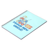 新誇りを持ったしい叔父の車それは男の子の贈り物だ ノートブック (左側)