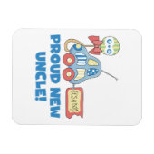 新誇りを持ったしい叔父の車それは男の子の贈り物だ マグネット (横)