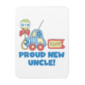 新誇りを持ったしい叔父の車それは男の子の贈り物だ マグネット (縦)