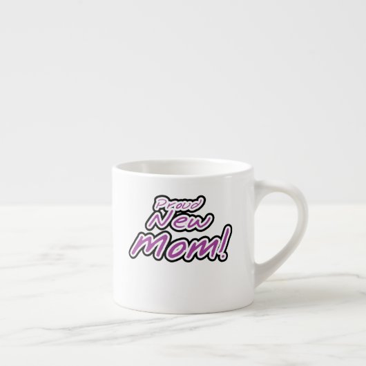 新誇りを持ったしい母の黒と紫の文字 エスプレッソカップ (右)